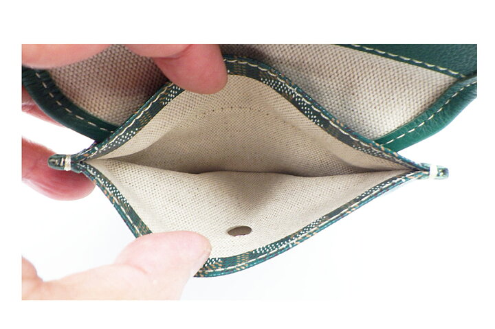 楽天市場】GOYARD(ゴヤール）ANJOU 付属ポーチ グリーン PVC【中古 