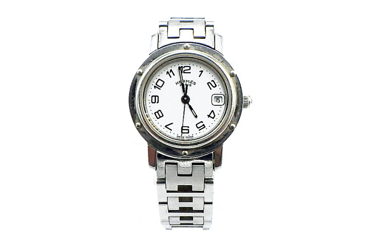 楽天市場】HERMES(エルメス）クリッパー レディース クォーツ 24mm SS 
