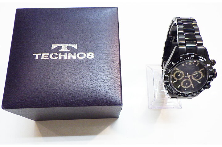 楽天市場】TECHNOS(テクノス） クロノグラフクォーツ 内箱・保証書付き 