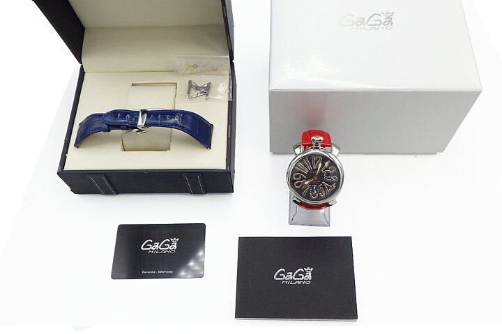 楽天市場】【GaGaMILANO】ガガミラノ マヌアーレ48MM 5012 手巻き 純正 