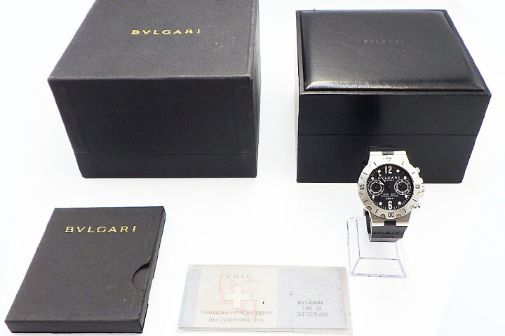 楽天市場】BVLGARI(ブルガリ）SCB38S ディアゴノ スクーバ クロノ 