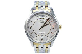 TISSOT(ティソ）T-ONE GENT デイデイト　T038430 メンズ　AT　外内箱・カード・取説・コマ2付き　2019正規店【中古】【人気】【美品】.4173.