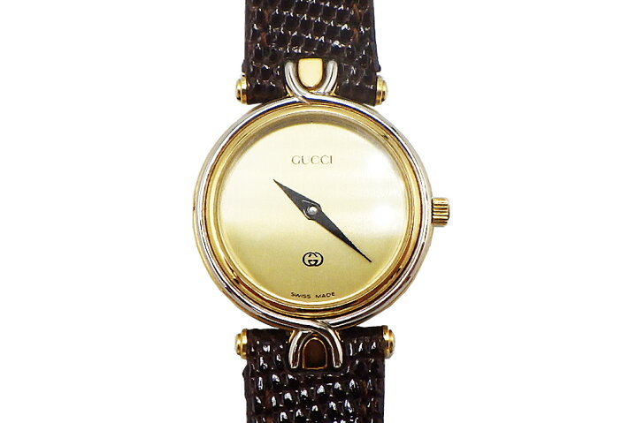 楽天市場】GUCCI(グッチ） 4500L クォーツ レディース ゴールド文字盤 