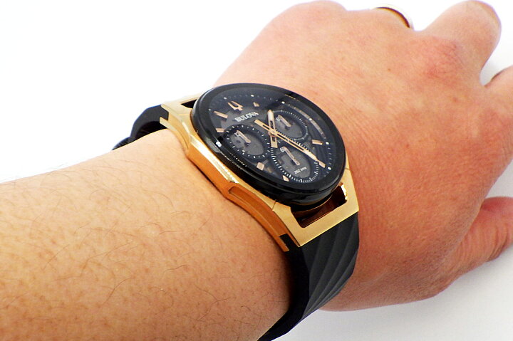 楽天市場】Bulova(ブローバ）カーブ クロノグラフQZ メンズ 98A185 取 