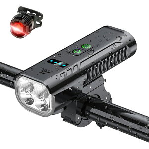 �_�X�[�p�[�Z�[���^���]�ԃ��C�g 1400���[�������P�x 5800mAh��e�� ���]�ԃw�b�h���C�g USB�[�d�� IPX6�h�� 15�_�����[�h LED�c�ʕ\�� �e�[�����C�g�t�� ���t���ȒP TYPE-C�Ή� ���o�C���o�b�e