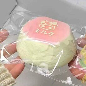 【SNSで大人気】スクイーズ 低反発 おもちゃ かわいい 握る もちもち おしゃれ Y2K 握って遊ぶ ぷにぷに クマ お菓子 スイーツ リアル クリーム 袋 ケース パウチ 袋のまま 柔らかい 水感 粘着 ねっとり 触感 感触 触り心地 韓国 ストレス解消 シリコン 大福