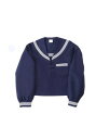 セーラー服 脇開き 本物 前開き 岡山県産 長袖 上衣 紺色 学校制服 標準服 冬服 標準服 女子高生 特大あり 冠婚葬祭に…