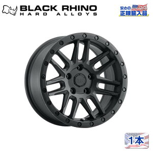 yBlack Rhino (ubNCm) K㗝Xz17C`A~zC[ 1{ARCHES 17×8J 5H108 +30MATTE BLACK ėp