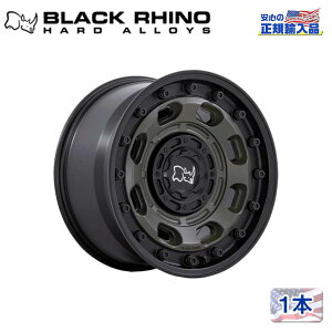 yBlack Rhino (ubNCm) K㗝Xz17C`A~zC[ 1{ATLAS 17×8J 5H114.3/120 +38OLIVE DRAB GREEN W/ BLACK LIP ėp