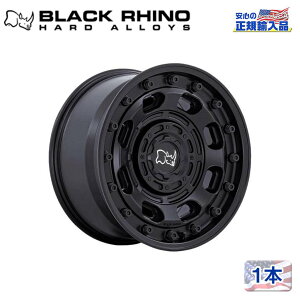 yBlack Rhino (ubNCm) K㗝Xz16C`A~zC[ 1{ATLAS 16×8J 6H130 +38MATTE BLACK ėp