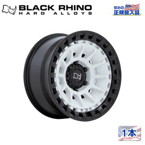 yBlack Rhino (ubNCm) K㗝Xz17C`A~zC[ 1{BARRAGE 17×8.5J 6H139.7 -10GLOSS WHITE ON MATTE BLACK ėp