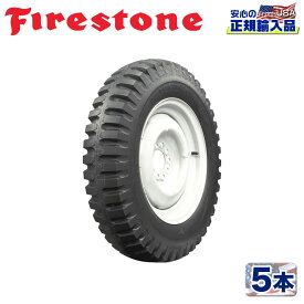【Firestone Military(ファイアーストーン ミリタリー)正規品】ゲタ山 ゲタタイヤ 6.00−16 6PR 5本セットバイアス NDTトレッド チューブタイプ