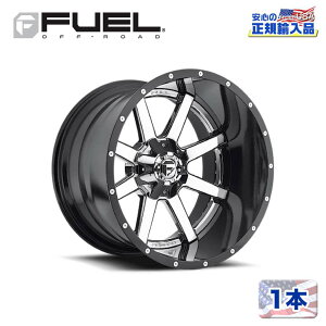 yFUEL OFFROAD (t[GIt[h) K㗝Xz24C`zC[ 1{D260 MAVERICK 24×14 6H 135/139.7 -75 CB106.1CHROME PLATED GLOSS BLACK LIP(N[bL/OXubNbv)ėp/D26024409845