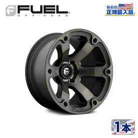 【FUEL OFFROAD (フューエルオフロード) 正規代理店】18インチアルミホイール 1本D564 BEAST ビースト18×9 6H114.3 +14 CB66.06MATTE BLACK DOUBLE DARK TINT 汎用/D56418908755