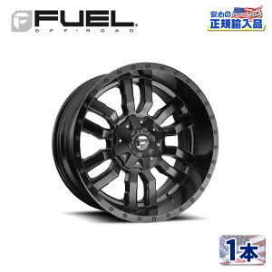 yFUEL OFFROAD (t[GIt[h) K㗝Xz17C`A~zC[ 1{D596 SLEDGE XbW17×9 6H135/139.7 +2 CB106.1MATTE BLACK GLOSS BLACK LIP ėp/D59617909849