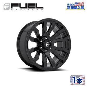 �yFUEL OFFROAD�i�t���[�G���I�t���[�h�j���K�A�����㗝�X�z18�C���`�A���~�z�C�[�� 1�{�ėp D675 BLITZ �u���b�c �O���X�u���b�N18×9 8H 180 +1 CB124.2