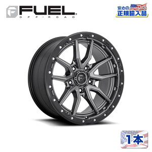 yFUEL OFFROAD (t[GIt[h) K㗝Xz17C`A~zC[ 1{D680 REBEL 6 17×9 6H139.7 +1 CB106.1AgTCgZ^[/ubNbv/ANTHRACITE CENTER W/ BLACK LIP ėp