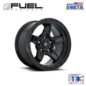 �yFUEL OFFROAD (�t���[�G���I�t���[�h) ���K�㗝�X�z17�C���`�A���~�z�C�[�� 1�{D697 KICKER 5 17×9 5H127 +1 CB71.5�}�b�g�u���b�N/MATTE BLACK �ėp