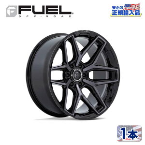 yFUEL OFFROAD (t[GIt[h) K㗝Xz18C`A~zC[ 1{FC854BT FLUX tbNX GLOSS BLACK BRUSHED WITH GRAY TINT18×9J 6H 139.7 +20 CB106.1