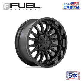 【FUEL OFFROAD (フューエルオフロード) 正規代理店】22インチアルミホイール 5本セットD796 ARC22×12 8H165.1 -44 CB125.1MATTE BLACK WITH GLOSS BLACK LIP 汎用/D79622208247