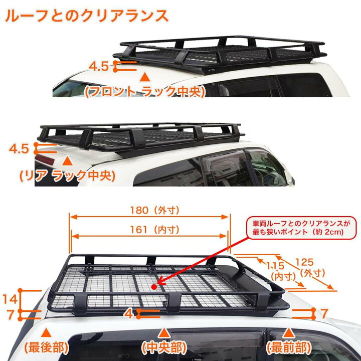 楽天市場】GI GEAR 販売代理店オージースタイル ルーフラック ルーフ 