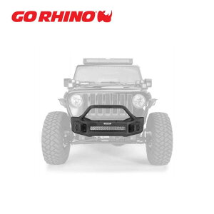【GO RHINO(ゴーライノ)正規輸入品】Rockline ウインチ対応 ショート フロントバンパー オーバーライダー付きJeep GLADIATOR ジープ グラディエーター JT 2020年〜Jeep Wrangler ジープ ラングラー JK/JL 2007