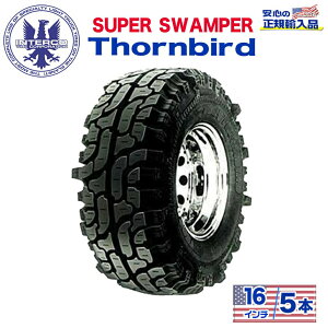 yINTERCO TIRE (C^[R^C) {KA㗝Xz^C5{SUPER SWAMPER (X[p[Xp[) Thornbird (\[o[h)35x12.5/16LT ubN^[ oCAX