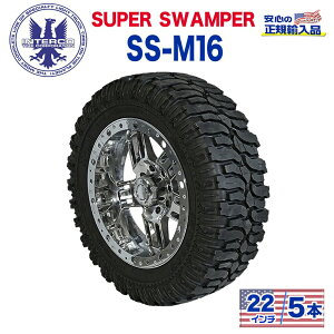 �yINTERCO TIRE (�C���^�[�R�^�C��) ���{���K�A�����㗝�X�z�^�C��5�{SUPER SWAMPER (�X�[�p�[�X�����p�[) SS-M16 (-)40x14.5R22LT �u���b�N���^�[ ���W�A��