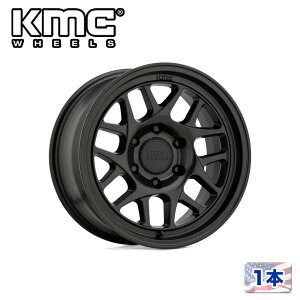 �yKMC�i�P�[�G���V�[�j���{�̔��㗝�X�z17�C���`�A���~�z�C�[�� 1�{�ėp KM717 BULLY OL SATIN BLACK17×8.5J 5H 139.7 ±0 CB78.1