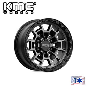 �yKMC�i�P�[�G���V�[�j���{�̔��㗝�X�z17�C���`�A���~�z�C�[�� 1�{�ėp KM718 SUMMIT SATIN BLACK W/ GRAY TINT17×8.5J 6H 135 +18 CB87.1