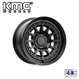 【KMC（ケーエムシー）日本販売代理店】16インチアルミホイール 4本汎用 KM719 CANYON SATIN BLACK16×8J 6H 120 ±0 CB66.9