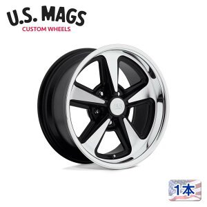 �y US MAGS ���K�i�z18�C���` �A���~�z�C�[�� 1�{U109 BANDIT 18×8 5H 120.65 +1 CB72.56MATTE BLACK MACHINED(�}�b�g�u���b�N�}�V�[���h) �ėp