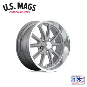 �y US MAGS ���K�i�z17�C���` �A���~�z�C�[�� 1�{U111 RAMBLER 17×8 5H 120.65 +1 CB72.56TEXTURED GRAY W/ DC LIP(�e�N�X�`���[�h�O���[/�_�C�A�����h�J�b�g���b�v) �ėp