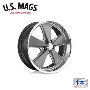 �y US MAGS ���K�i�z18�C���` �A���~�z�C�[�� 1�{U120 ROADSTER 18×8 5H 114.3 +1 CB72.56MATTE GUN METAL MACHINED(�}�b�g�K�����^���}�V�[���h) �ėp