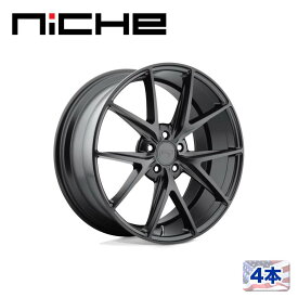 【NICHE（ニッチェ）日本総代理店】22インチアルミホイール 4本汎用 M117 MISANO マットブラック22×10.5J 5H 114.3 +40 CB72.56