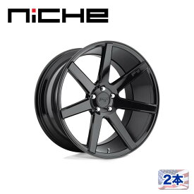 【NICHE（ニッチェ）日本総代理店】20インチアルミホイール 2本汎用 M168 VERONA グロスブラック20×10J 5H 120 +40 CB72.56