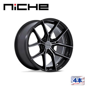 �yNICHE ���K�i�z20�C���` �A���~�z�C�[�� 4�{NC279 PRODIGY 5 20×11 5H 120 +22 CB72.56GLOSS BLACK DARK TINTED CLEAR(�O���X�u���b�N�_�[�N�e�B���g�N���A)�ėp/NC279BT20114922