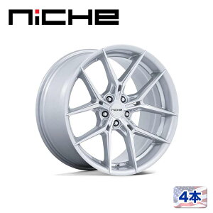 �yNICHE ���K�i�z20�C���` �A���~�z�C�[�� 4�{NC279 PRODIGY 5 20×10.5 5H 114.3 +40 CB72.56SILVER W/ MACHINED FACE(�V���o�[/�}�V�[���h�t�F�C�X)�ėp/NC279SD20051240