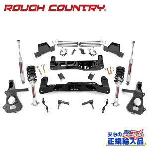 �yROUGH COUNTRY(���t�J���g���[)���K�A�����㗝�X�z7�C���`���t�g�L�b�g �L���X�g�X�`�[���E���t�g�X�g���b�g�E�v���~�A��N3��BR���V�{���[/GMC 1500 2WD 2014�N�`2018�N