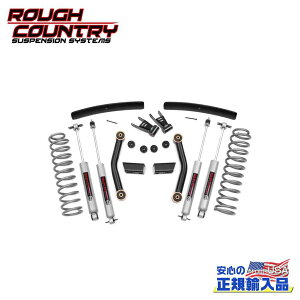 �yROUGH COUNTRY(���t�J���g���[)���K�A�����㗝�X�z4.5�C���`(�� 11.4cm)���t�g�L�b�g/�T�X�L�b�g �v���~�A��N3�V���b�N�t��Jeep �W�[�v �R�}���` MJ 4WD 1986�N�`1992�N