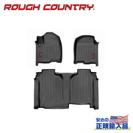 【ROUGH COUNTRY(ラフカントリー)正規代理店】フロアマット バケットシート・一台分シボレー シルバラード・GMC シエラ1500/2500HD/3500HD クルーキャブ2019年～現行