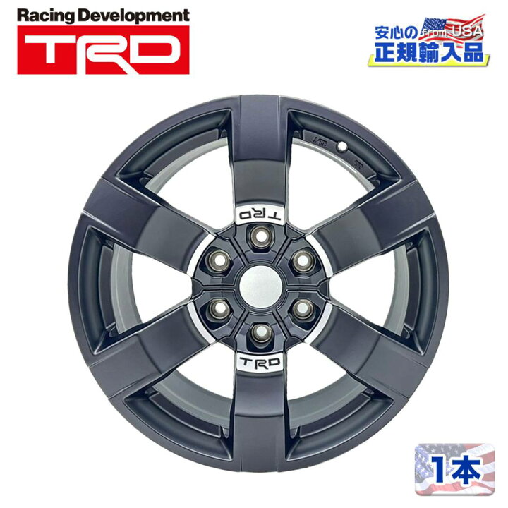 楽天市場】【TRD ASIA正規品】18インチアルミホイール 1本 18×8J 6H  