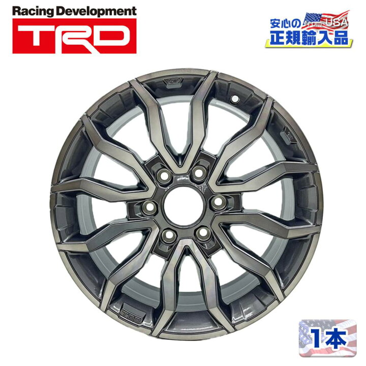 楽天市場】【TRD ASIA正規品】18インチアルミホイール 1本 18×8J 6H  