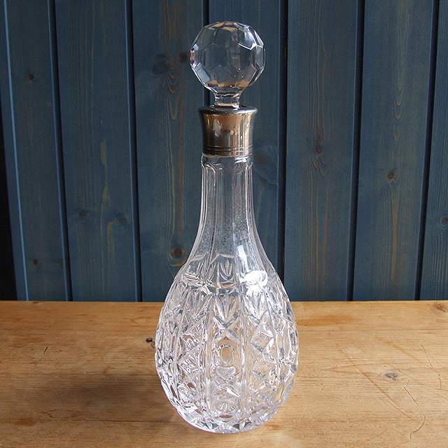 アンティーク 最大77%OFFクーポン デキャンタ イギリス ガラス メーカー包装済 花瓶 酒瓶 プレゼント 食卓 インテリア リビング 母の日 ディスプレイ