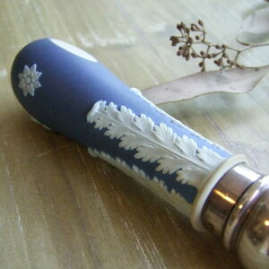 アンティーク ウェッジウッド 香水瓶 化粧品 ジャスパー ブルー イギリス製 シルバー 陶器 ギフト プレゼント パフューム アトマイザー