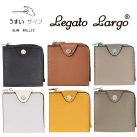 Legato Largo レガートラルゴ うすいサイフ 財布 軽量 軽い 薄い かわいい LJ-P3001 レディース