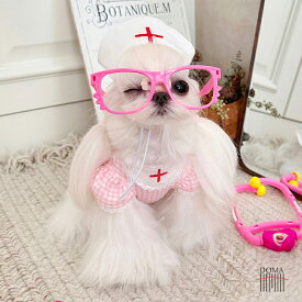 犬服 ハロウィン ワンピース コスプレ 仮装 ナース ナース服 制服 可愛い 女医 看護婦 医者 コスチューム 猫服