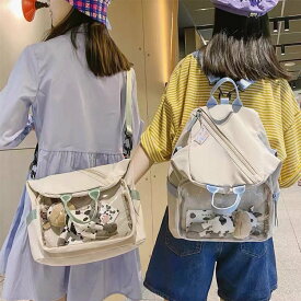 痛バッグ ショルダーバッグ 痛バ 痛リュック レディース バッグ リュック お宅 ぬいぐるみ 鞄 推し 推し活 推しバッグおしゃれ クリア クリアバッグ 透明バッグ ショルダー かわいい 可愛い 推し活バッグ オタク オタクバッグ