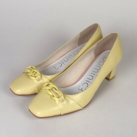 【SALE】Dominic3 ドミニクバー パンプス No.9126 マットチェーンパンプス 日本製 履きやすい 歩きやすい 柔らかい ソフト 本革