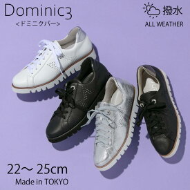 Dominic3 ドミニクバー スニーカー No.9058 スターパンチングレザースニーカー 日本製 本革 履きやすい 歩きやすい 柔らかい 軽い ソフト 本革 おしゃれ きれいめ 旅行 お仕事 ネオスニーカー